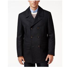 Lauren Ralph Lauren Luke Wool Pea Coat Overcoat